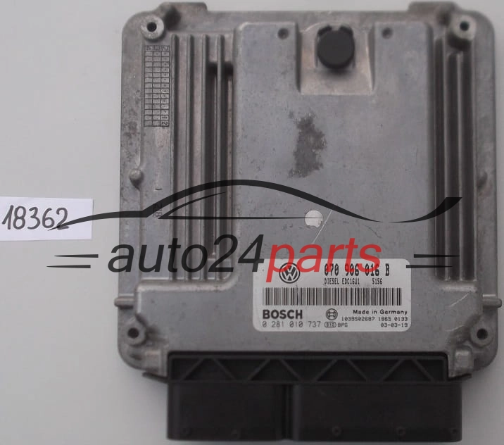 KOMPUTER STEROWNIK SILNIKA VW VOLKSWAGEN TOUAREG PHAETON 5.0 TDI BOSCH 0 281 010 737, 0281010737, 070 906 016 B, 070906016B