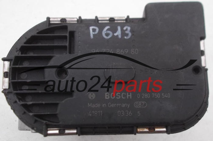 BOITIER DE PAPILLON CITROEN PEUGEOT BOSCH 0 280 750 540, 0280750540, 96 724 869 80, 9672486980 