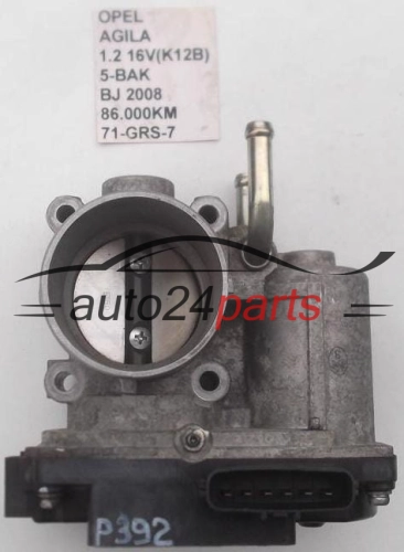 CUERPO DE MARIPOSA OPEL AGILA 1.2 16V K12B 5-BAK 86.000KM 71-GRS-7, 71GRS7