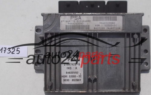 CALCULATEUR MOTEUR CITROEN XSARA 1.4 SAGEM 21647426-6, 216474266, 9646243580, 9646509880 