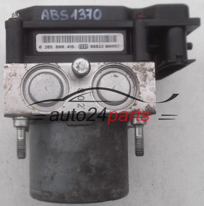 ABS POMPA I STEROWNIK CITROEN  PEUGEOT  BOSCH 0 265 231 522, 0265231522, 96 607 798 80, 9660779880, 0 265 800 415, 0265800415
