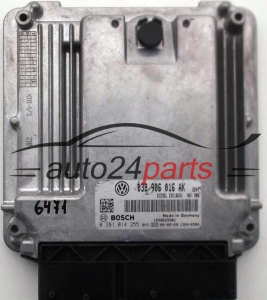 MOTORSTEUERGERÄT ECU STEUERGERÄT  VOLKSWAGEN AUDI 1.9 TDI BOSCH 0 281 014 255, 0281014255, 038 906 016 AK, 038906016AK, EDC16U31 