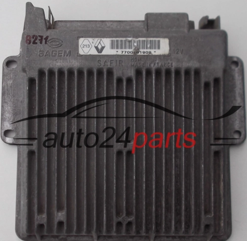  KOMPUTER STEROWNIK SILNIKA RENAULT CLIO 1.2, 7700101909 