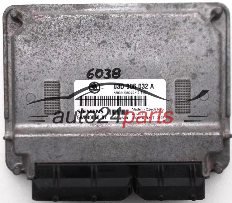 Sterownik silnika SKODA FABIA 1.2 SIEMENS 5WP40060 03D906032A -