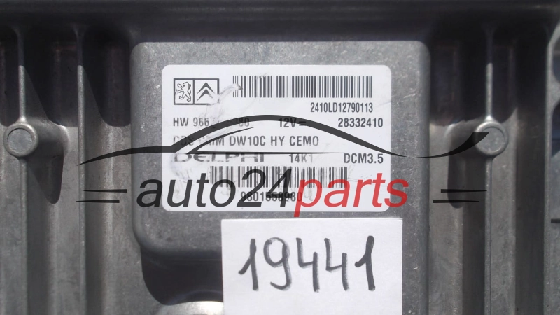 KOMPUTER STEROWNIK SILNIKA CITROEN PEUGEOT 2.0 HDI DELPHI 28332410, 28332410, 9667175380, DCM3.5