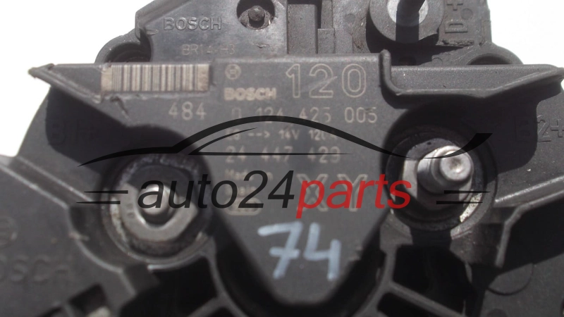 ALTERNATOR OPEL ASTRA VECTRA SIGNUM ZAFIRA 1.6 16V BOSCH 0 124 425 005, 24 447 429 XY