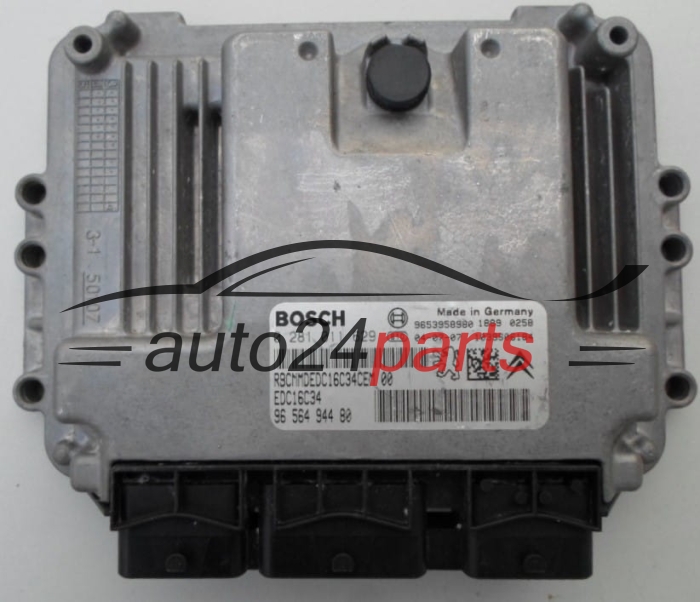 MOTORSTEUERGERÄT ECU STEUERGERAT CITROEN PEUGEOT 1.6 HDI BOSCH 0 281 011 629,  96 564 944 80