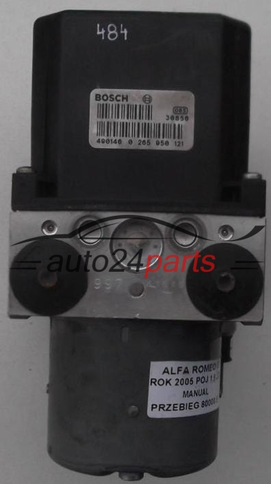 BOMBA HIDRAULICA Y CENTRALITA ABS ALFA ROMEO BOSCH 0 265 225 268,  51721792, 0 265 950 121
