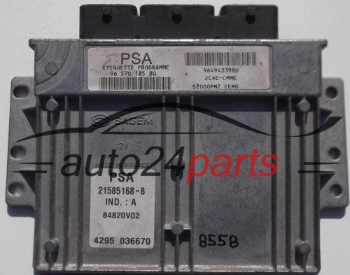 Calculateur Moteur  CITROEN PEUGEOT 1.4 Sagem 21585168-8