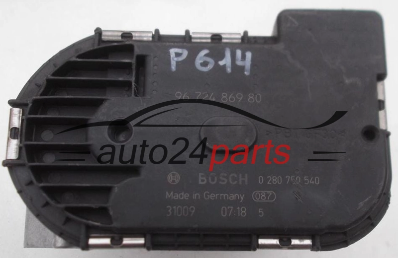 PRZEPUSTNICA POWIETRZA CITROEN PEUGEOT BOSCH 0 280 750 540, 0280750540, 96 724 869 80, 9672486980