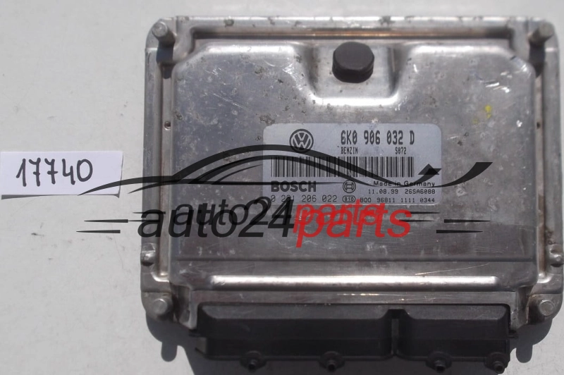 ECU CENTRALITA DE MOTOR SEAT IBIZA 1.4 BOSCH 0 261 206 022, 0261206022, 6K0 906 032 D, 6K0906032D