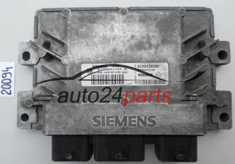 KOMPUTER STEROWNIK SILNIKA RENAULT TWINGO 1.2 S120201107 A, S120201107A, 8200438381 