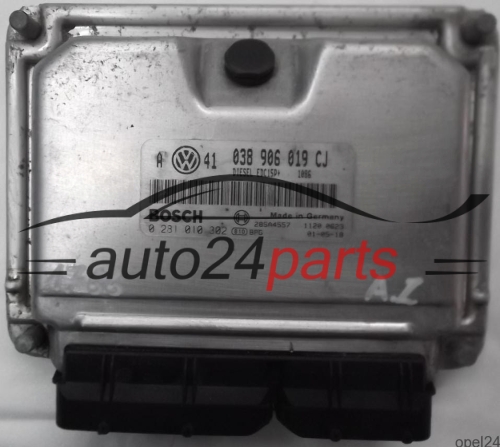 ECU CENTRALITA DE MOTOR VW VOLKSWAGEN GOLF BORA 1.9 TDI AJM 038906019CJ, 038 906 019 CJ, BOSCH 0 281 010 302, 0281010302, EDC15P+ 1086, 28SA4557