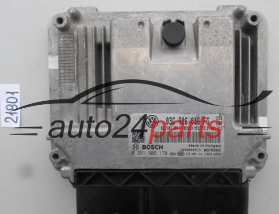 CENTRALITA DE MOTOR VW VOLKSWAGEN JETTA BOSCH 0 261 S08 170, 0261S08170, 03C 906 016 FG, 03C906016FG, MED17.5.5 