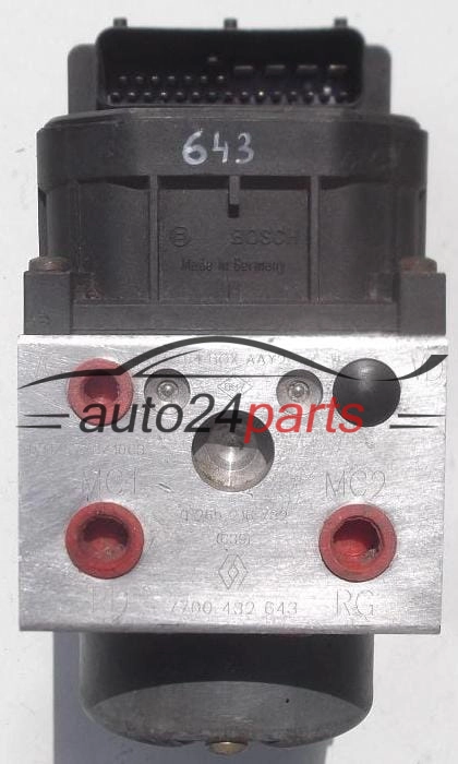 BOSCH 0 265 216 732,0265216732, 0 273 004 395, 0273004395, 0 273 004 394, 0273004394, 7700 432 643, 7700432643
