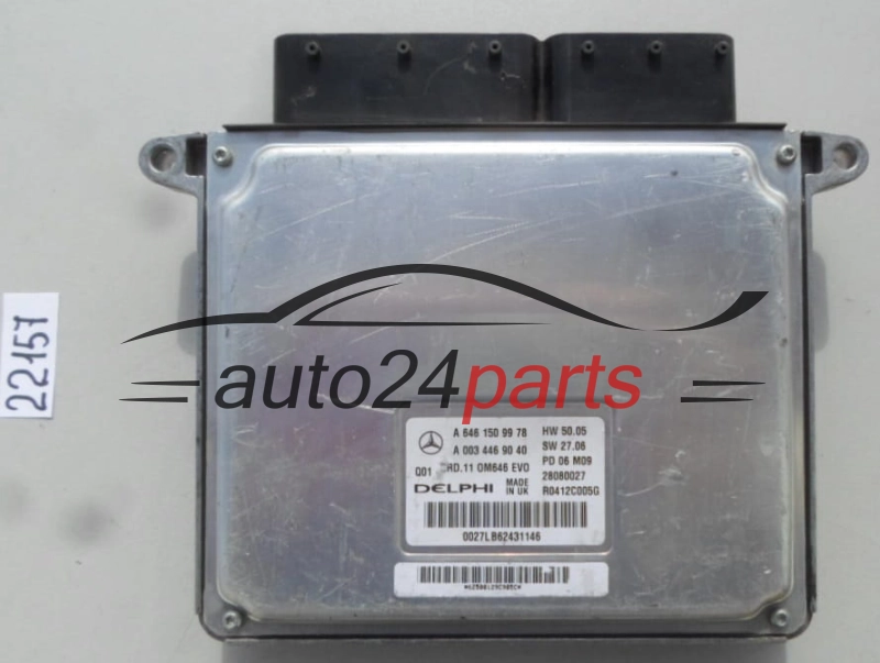 KOMPUTER STEROWNIK SILNIKA MERCEDES W211 CRD.11 DELPHI 28080027, A 646 150 99 78, A6461509978, A 003 446 90 40, A0034469040