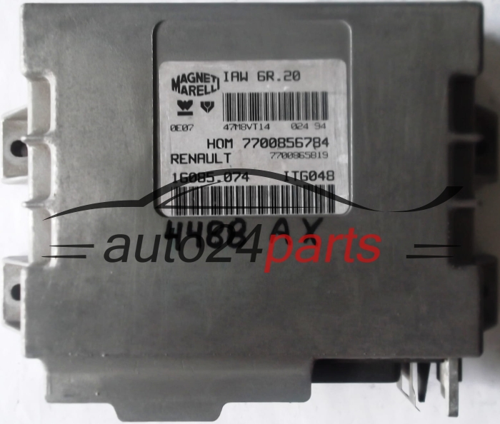 ECU CENTRALITA DE MOTOR RENAULT TWINGO 1.2 MAGNETI MARELLI IAW 6R.20, IAW6R20, 7700856784, 7700865819, 16085.074, 16085074