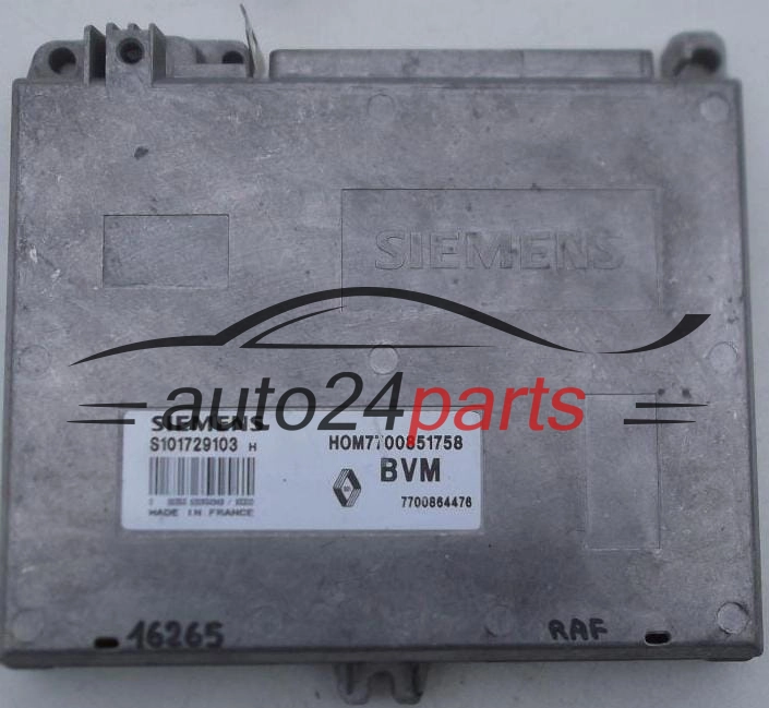 SIEMENS S101729103 H, S101729103H, HOM7700851758, 7700851758, 7700864476