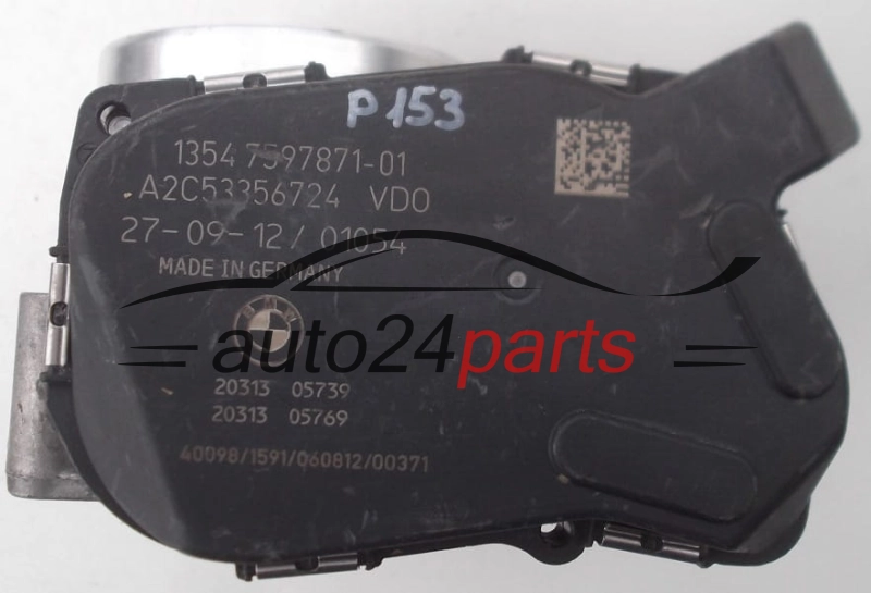 Przepustnica powietrza BMW 3 ER E90 A2C53356724 1354759787101