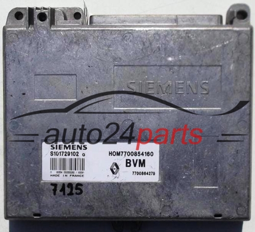 MOTORSTEUERGERÄT ECU STEUERGERÄT RENAULT CLIO 1.4 S101729102 G