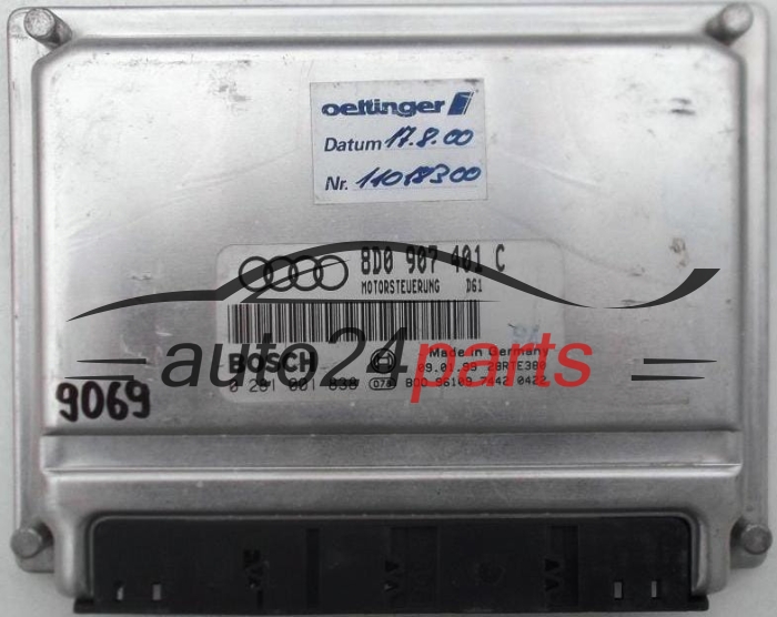 KOMPUTER STEROWNIK SILNIKA AUDI A4, A6, B5 2.5 TDI, BOSCH 0 281 001 838, 0281001838, 8D0 907 401 C, 8D0907401C