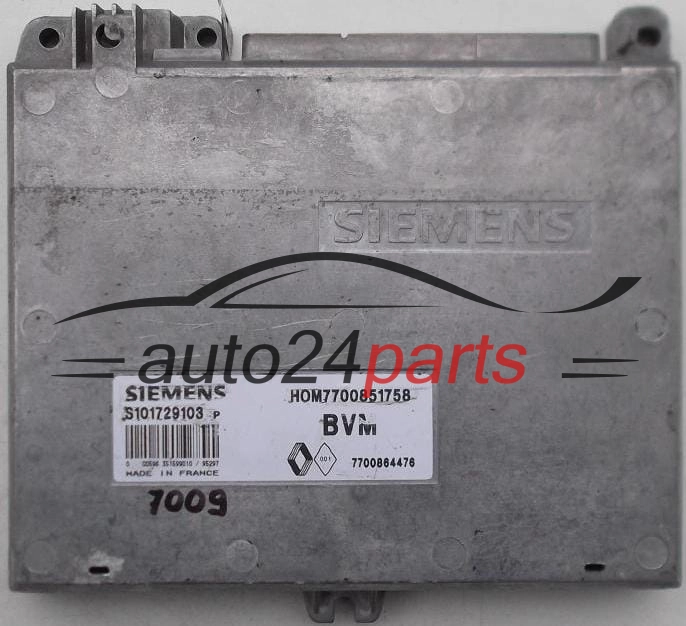 KOMPUTER STEROWNIK SILNIKA RENAULT CLIO 1.2 SIEMENS S101729103P
