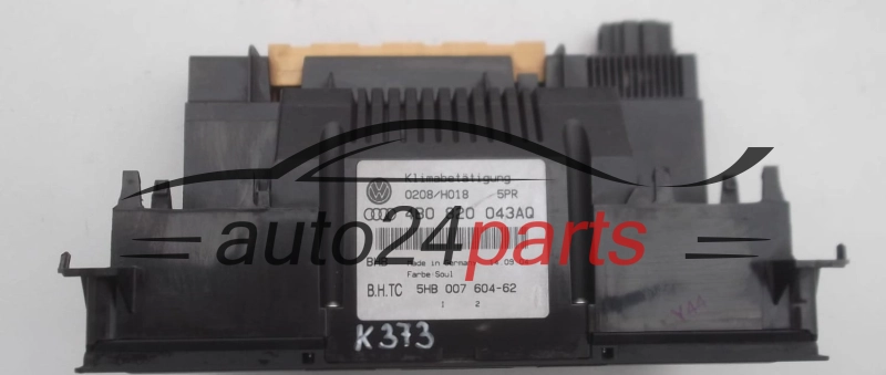 PANEL OGRZEWANIA STEROWNIK NAWIEWU REGULATOR KLIMATRONIK AUDI A6 S6 RS6 4B0 820 043 AQ, 4B0820043AQ, 5HB 007 604-62, 5HB00760462
