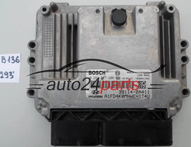 KOMPUTER STEROWNIK SILNIKA HYUNDAI I30 1.6 CRDI BOSCH 0 281 017 208, 0281017208, 39114-2A411, 391142A411