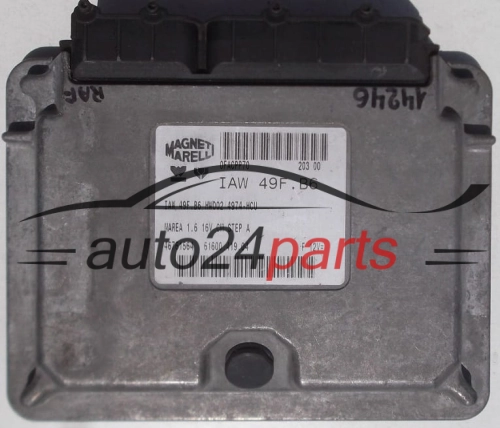KOMPUTER STEROWNIK SILNIKA FIAT MAREA 1.6 16V 46761564, MAGNETI MARELLI IAW49FB6, IAW 49F.B6/HW002/4974-HCU, 6160041904, 61600.419.04 F 