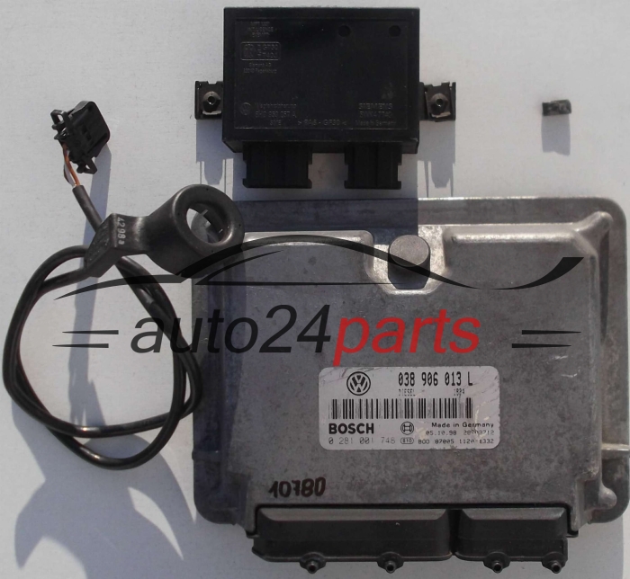 ECU CENTRALITA DE MOTOR SEAT AROSA VW VOLKSWAGEN LUPO 1.7 SDI 038 906 013 L, 038906013L, BOSCH 0 281 001 748, 0281001748