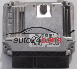 ECU CENTRALITA DE MOTOR VOLKSWAGEN SCIROCCO 1.4 TFSI BOSCH 0 261 S04 347, 0261S04347, 03C 906 027 F, 03C906027F, MED17.5.5 