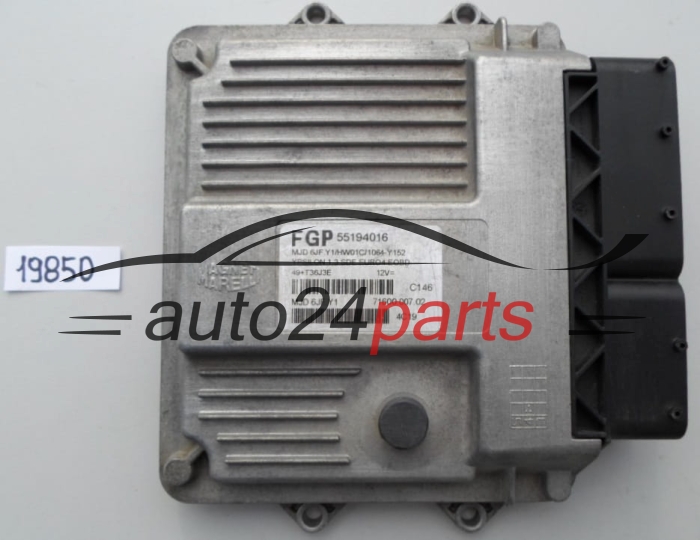 KOMPUTER STEROWNIK SILNIKA LANCIA Y 1.3 JTD 55194016, MJD 6JF.Y1, MJD6JFY1 