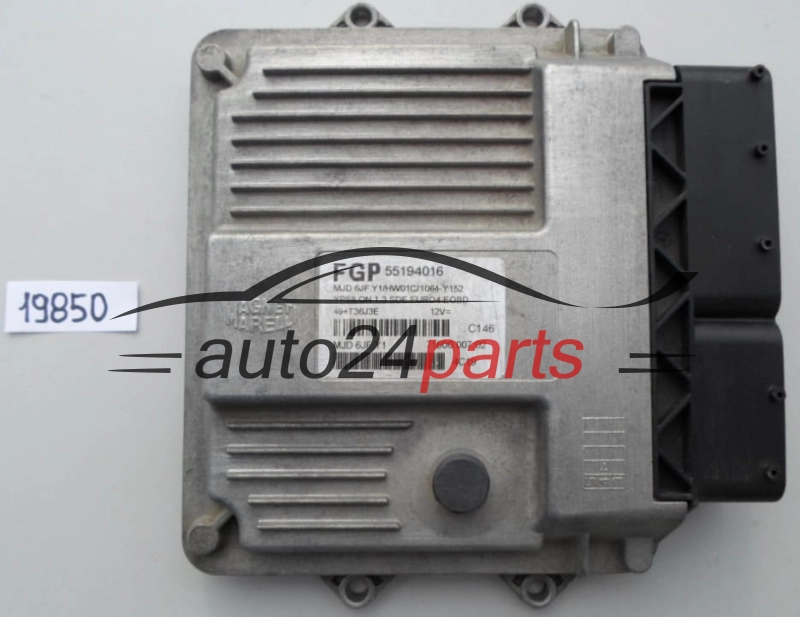 KOMPUTER STEROWNIK SILNIKA LANCIA Y 1.3 JTD 55194016, MJD 6JF.Y1, MJD6JFY1 