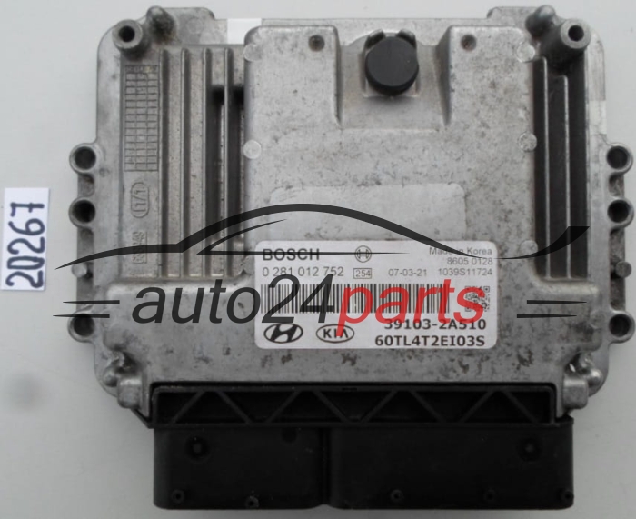KOMPUTER STEROWNIK SILNIKA HYUNDAI KIA GETZ BOSCH 0 281 012 752, 0281012752, 39103-2A510, 391032A510