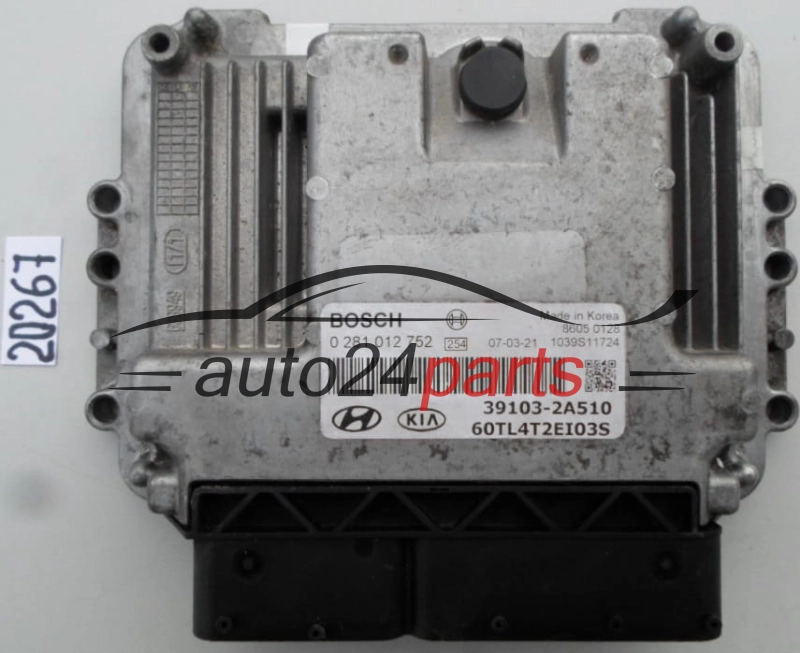 Sterownik silnika HYUNDAI KIA GETZ BOSCH 0281012752 39103-2A510 391032A510 - 20267 20268