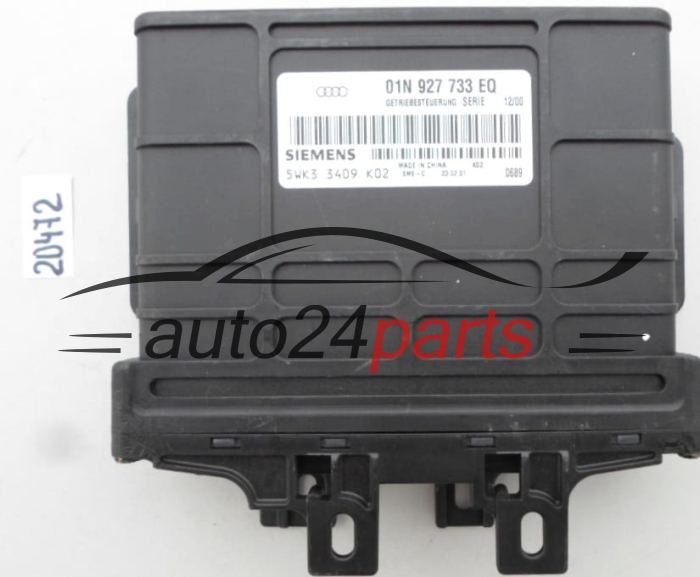 STEROWNIK SKRZYNI AUTOMATYCZNEJ VOLKSWAGEN AUDI SIEMENS 5WK3 3409, 5WK33409, 01N 927 733 EQ, 01N927733EQ