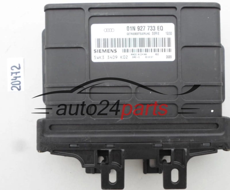 STEROWNIK SKRZYNI AUTOMATYCZNEJ VOLKSWAGEN AUDI SIEMENS 5WK3 3409, 5WK33409, 01N 927 733 EQ, 01N927733EQ