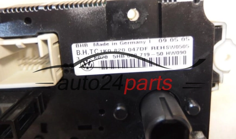 PANEL OGRZEWANIA STEROWNIK NAWIEWU REGULATOR KLIMATRONIK VOLKSWAGEN GOLF 1K0 820 047 DF / 1K0820047DF / 5HB 008 719-50 / 5HB00871950