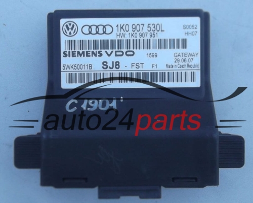 CENTRALKA MODUL STEROWNIK GATEWAY VOLKSWAGEN AUDI SIEMENS 5WK50011B 1K0907530L, 1K0 907 530 L