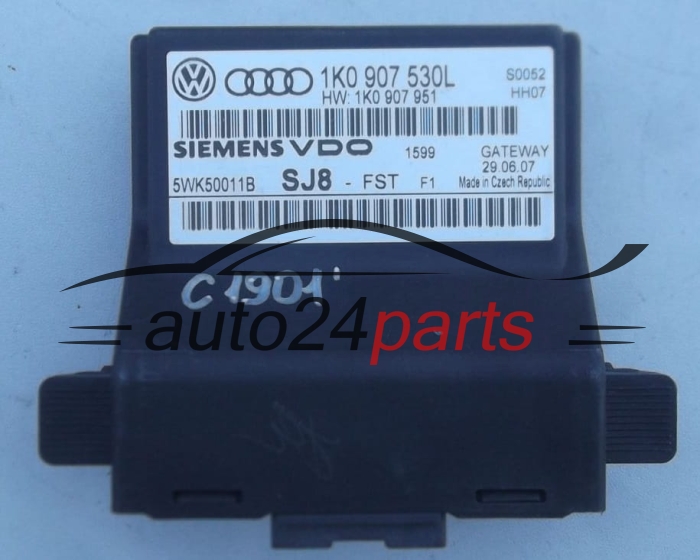 CENTRALKA MODUL STEROWNIK GATEWAY VOLKSWAGEN AUDI SIEMENS 5WK50011B 1K0907530L, 1K0 907 530 L