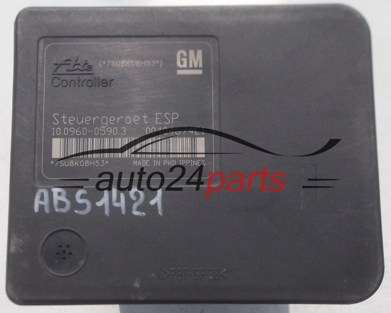 ABS POMPA I STEROWNIK OPEL ASTRA H ZAFIRA B GM 13 244 860 BJ, 13244860, ATE 10.0206-0287.4,  10.0960-0590.3, 10096005903