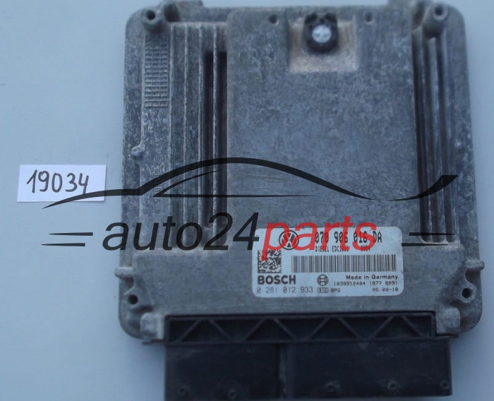 KOMPUTER STEROWNIK SILNIKA VW VOLKSWAGEN TOUAREG 2.5 TDI BOSCH 0 281 012 933, 0281012933, 070 906 016 DA, 070906016DA, EDC16U1 