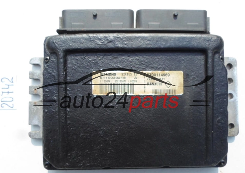KOMPUTER STEROWNIK SILNIKA RENAULT 1.4-1.8 S110030218 A, S110030218A, 7700114969