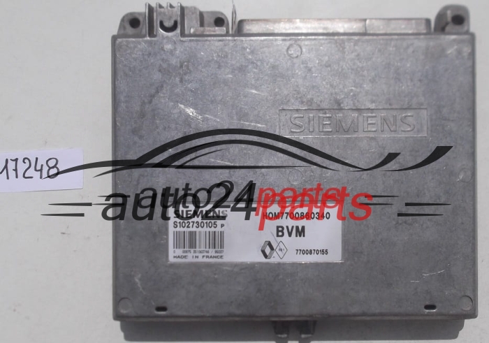 ECU CENTRALITA DE MOTOR RENAULT 19 SIEMENS S102730105 P, S102730105P, 7700860340, 7700870155
