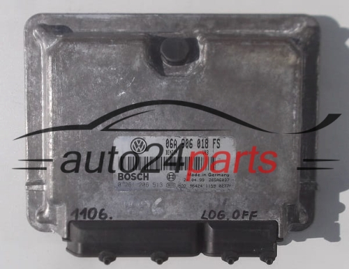 CALCULATEUR MOTEUR VW VOLKSWAGEN GOLF 1.8 06A906018FS, BOSCH 0 261 206 513, 0261206513
