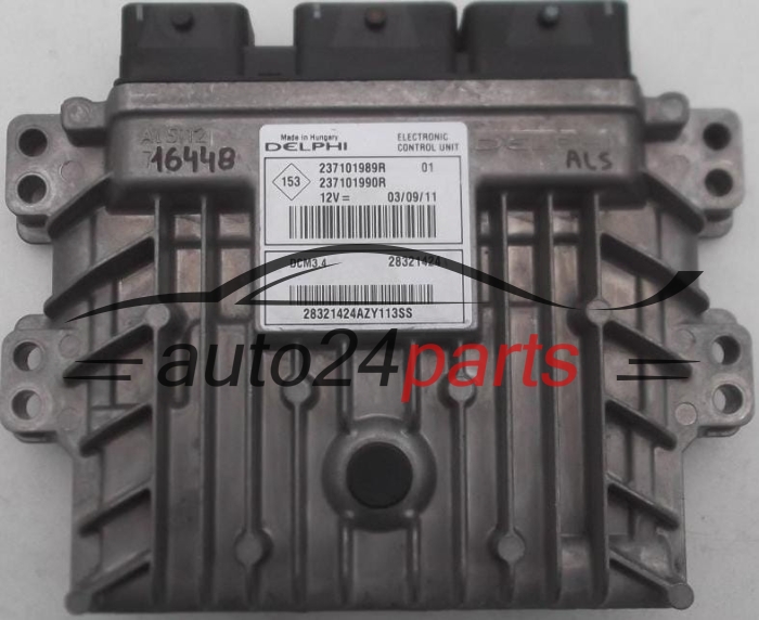 MOTORSTEUERGERÄT ECU STEUERGERÄT RENAULT CLIO 28321424, 237101989R, 237101990R