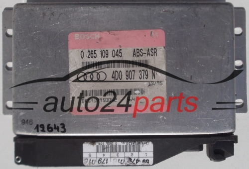 ABS STEROWNIK AUDI A4 A6 A8 BOSCH 0 265 109 045, 0265109045, 4D0 907 379 N, 4D0907379N - 12643