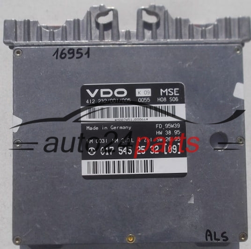MOTORSTEUERGERÄT ECU STEUERGERÄT  MERCEDES W210 E230 VDO 412.232/001/005