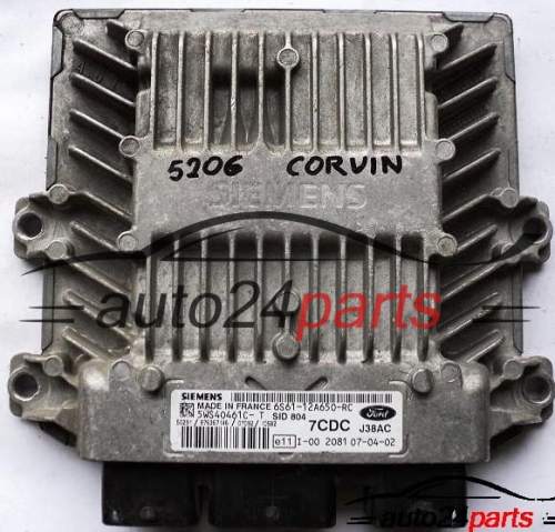 MOTORSTEUERGERÄT ECU STEUERGERÄT FORD FIESTA FUSION 1.4 TDCI 6S6112A650RC SID804 5WS40461C-T SIEMENS 6S61-12A650-RC 7CDC 