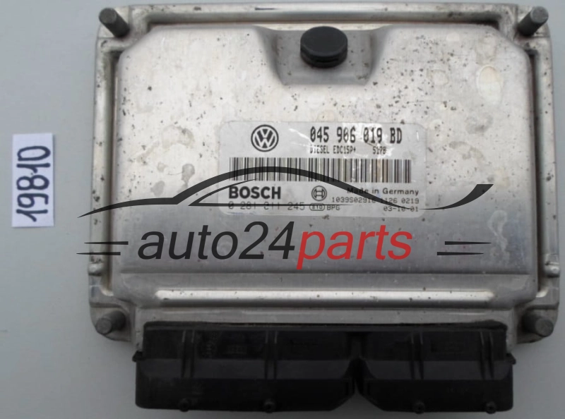 KOMPUTER STEROWNIK SILNIKA VW VOLKSWAGEN LUPO 1.4 TDI BOSCH 0 281 011 245, 0281011245, 045 906 019 BD, 045906019BD